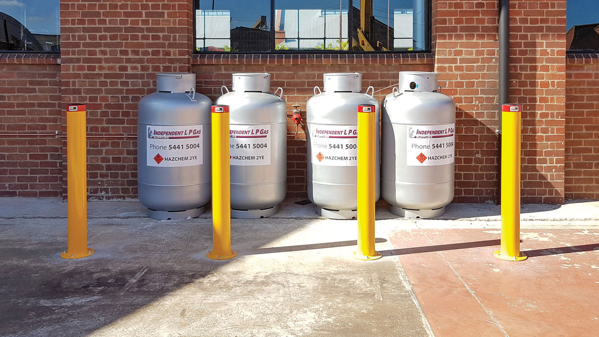 Round Bollards Economy Steel - Galvanised and Powder Coated