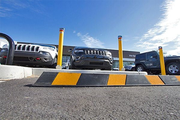 Rubber Wheel Stop 1650mm Black/Yellow