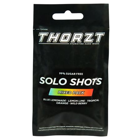 Thorzt 99% Sugar Free Solo Shots 100 Packs of 5 Each