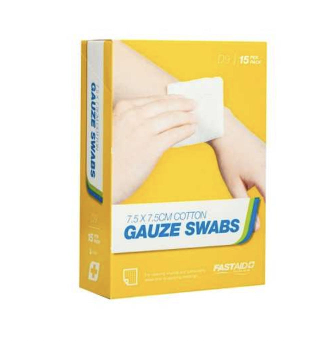 Gauze Swabs 7.5 x 7.5cm 3pk