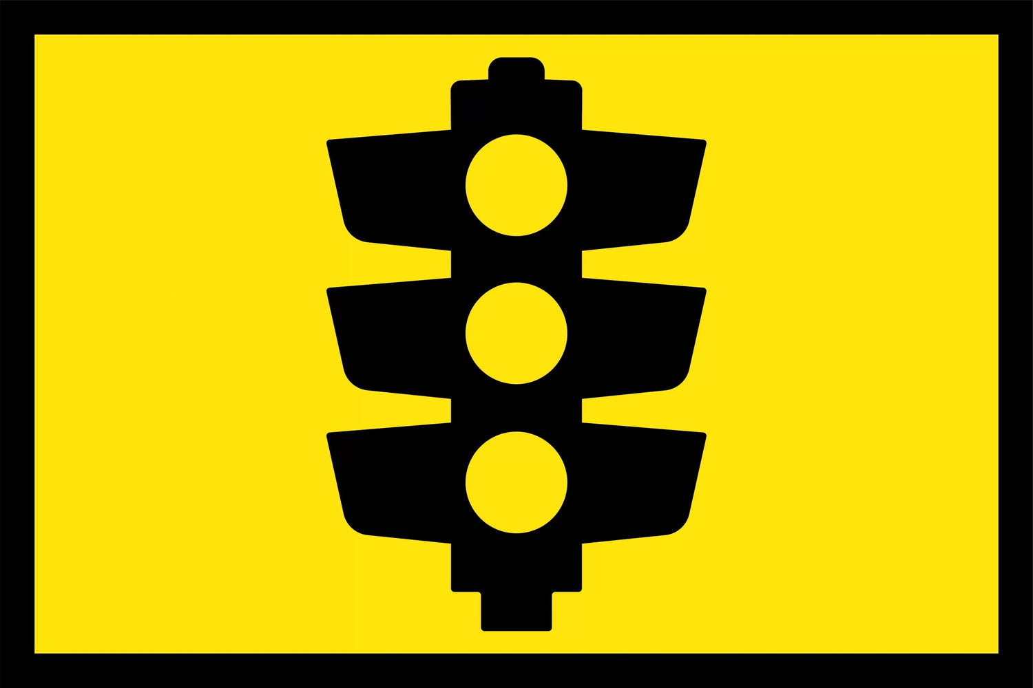 Boxed Edge Sign - Signals Ahead