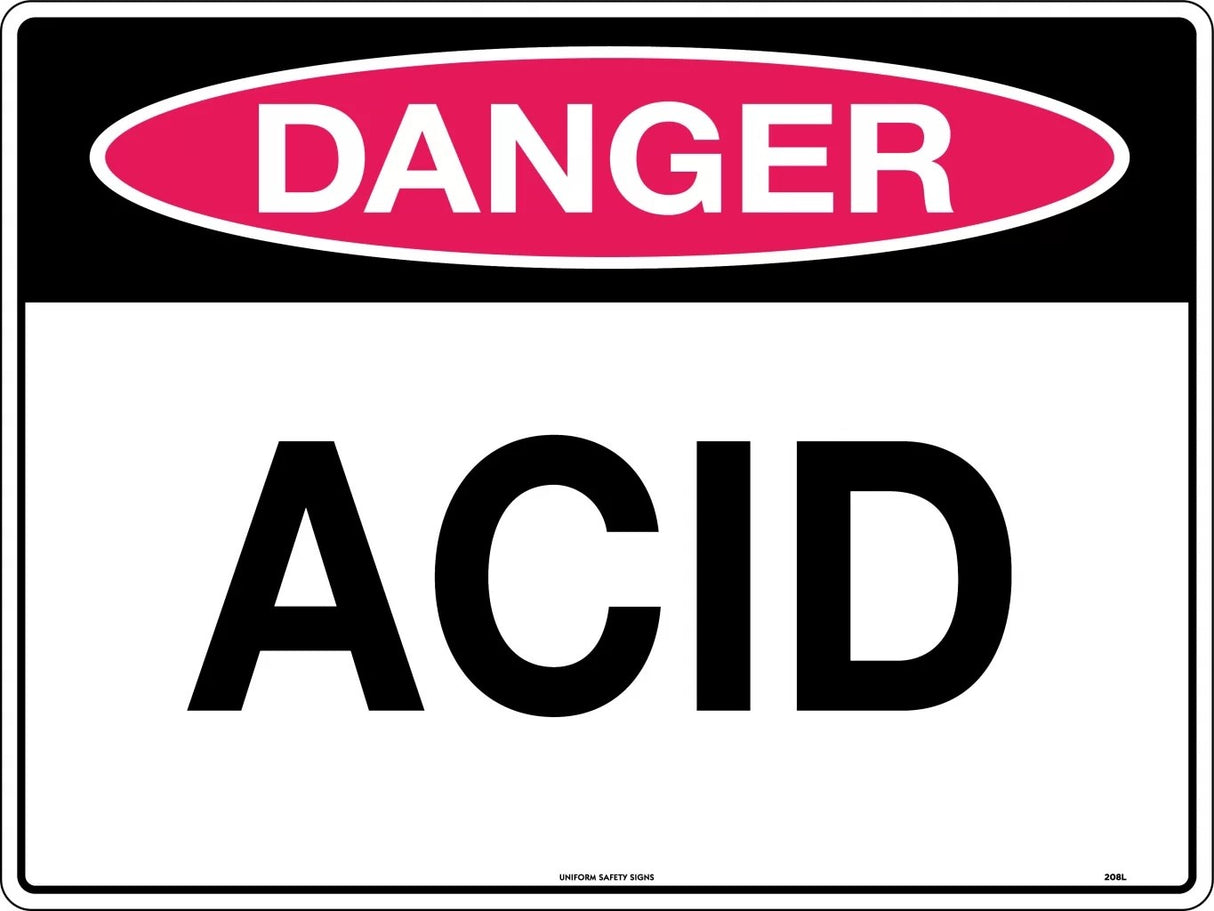 Danger Sign - Acid Poly