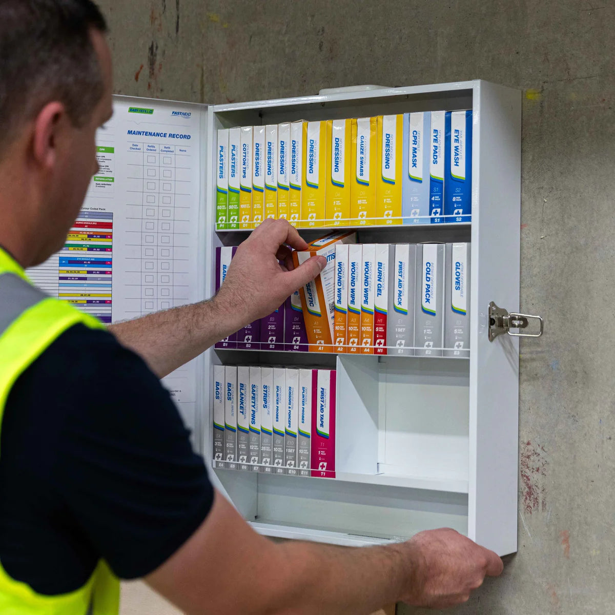 Easy Refill First Aid Kit Metal Wall Mount