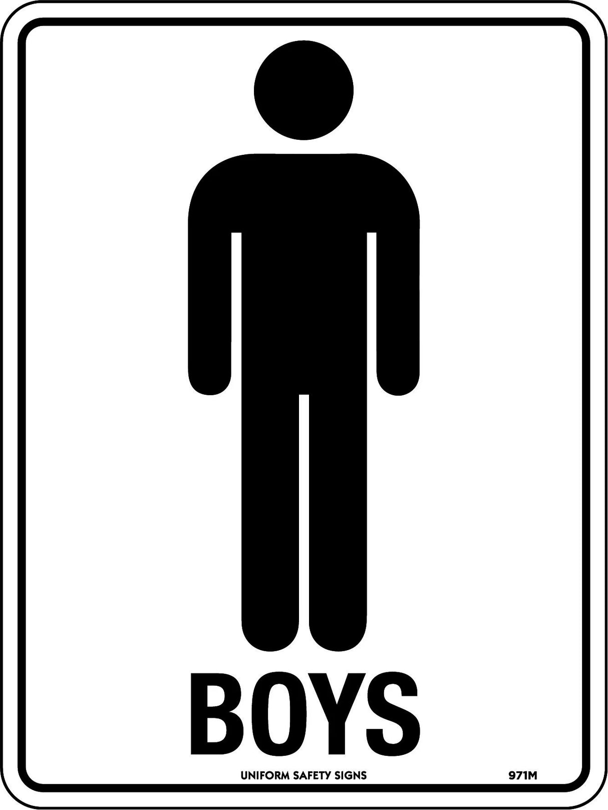 General Sign - Boys Poly