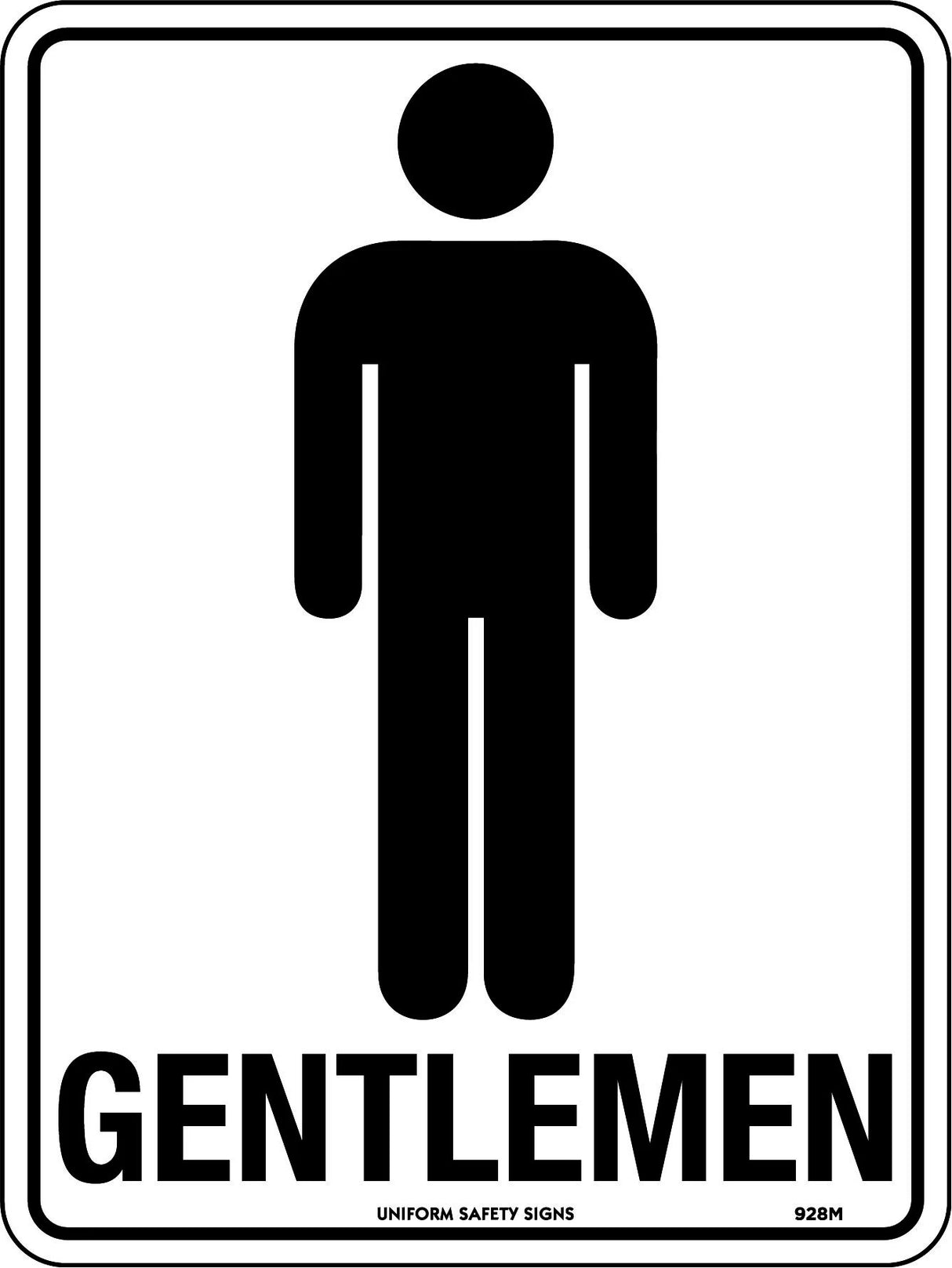General Sign - Gentlemen Metal