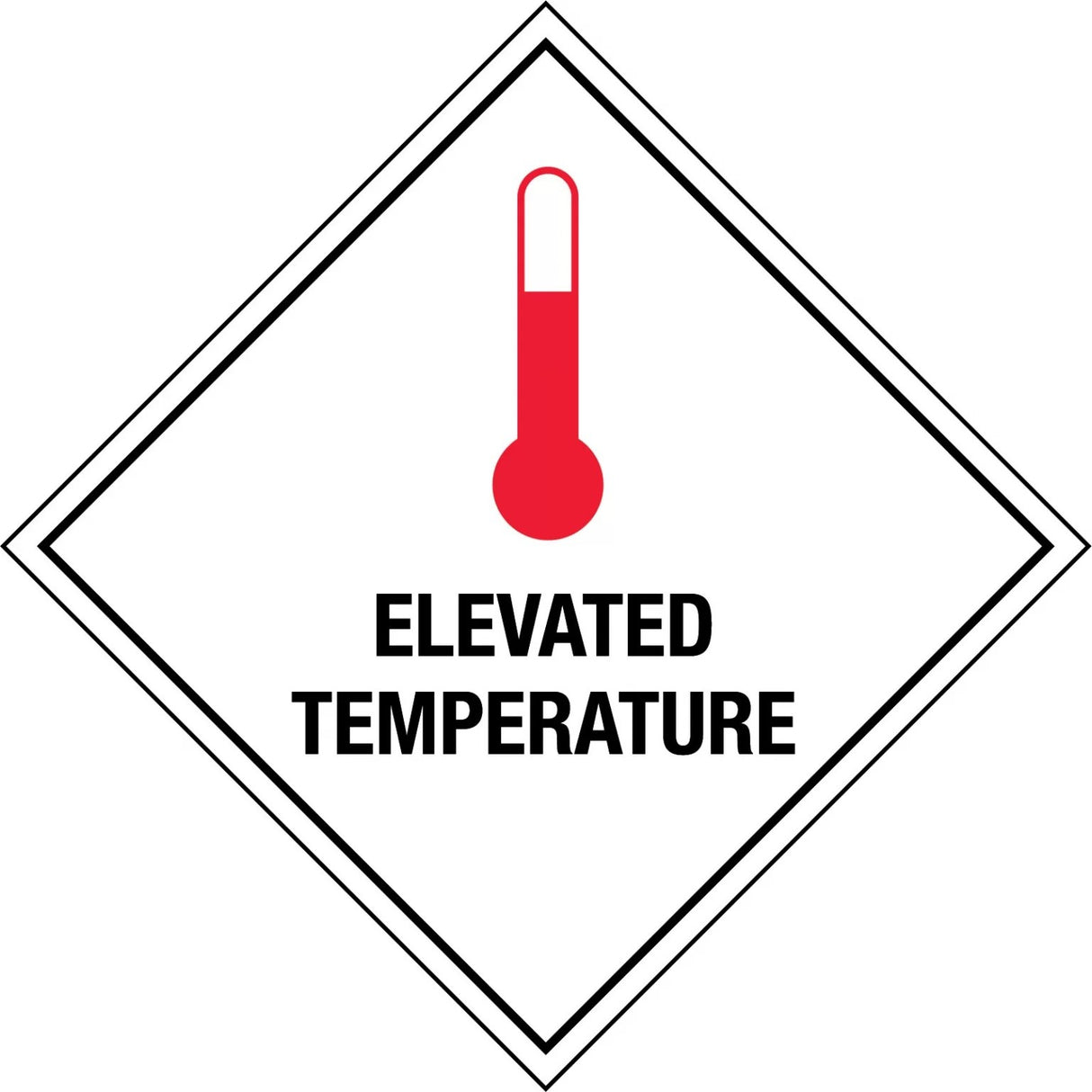 Hazchem Labels – Elevated Temperature Poly