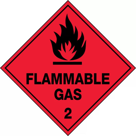 Hazchem Sign – Flammable Gas 2 Poly