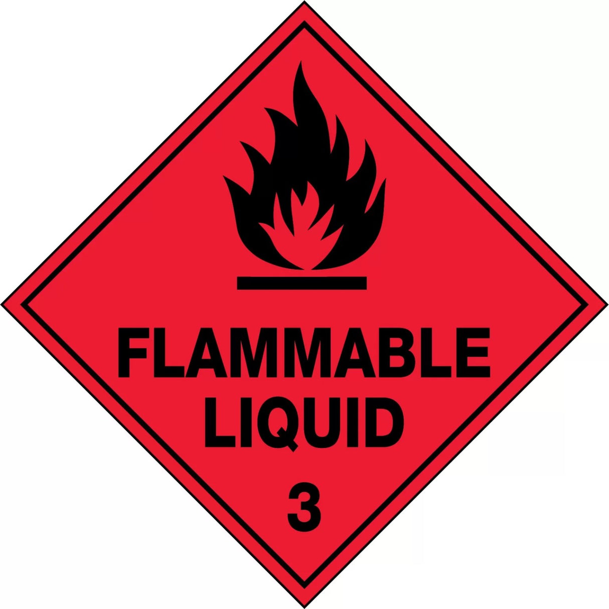 Hazchem Sign – Flammable Liquid 3 Poly