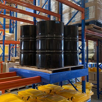 4 Drum Poly Racking Bund