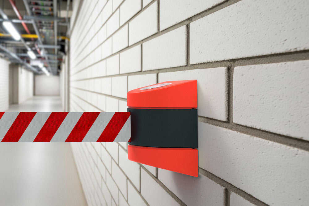 Wall Mount and Magnetic Mount Retractable Belt Barriers