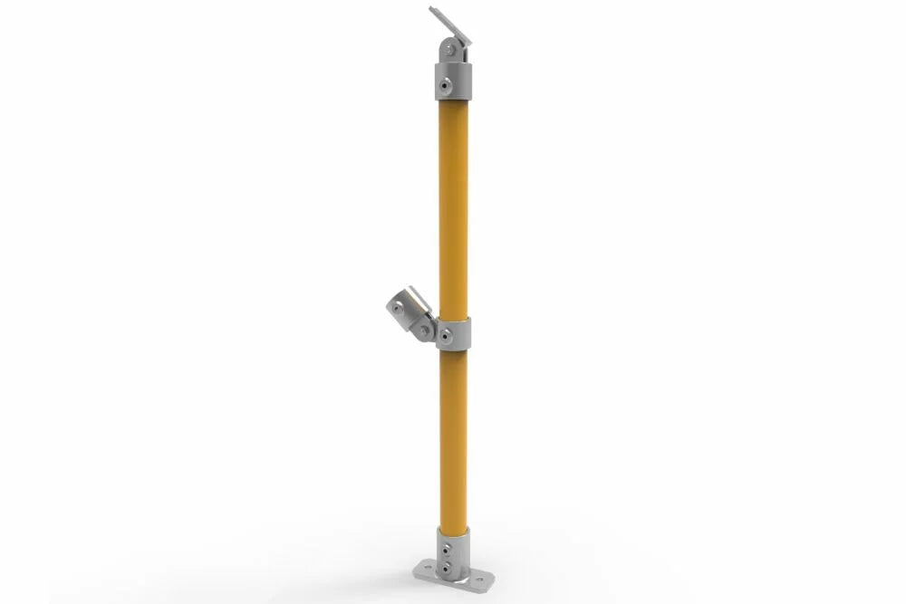 NoWeld Modular DDA Handrail - Angled Posts