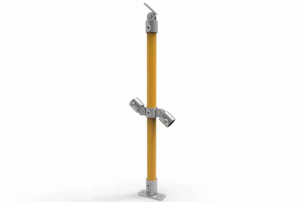 NoWeld Modular DDA Handrail - Angled Posts