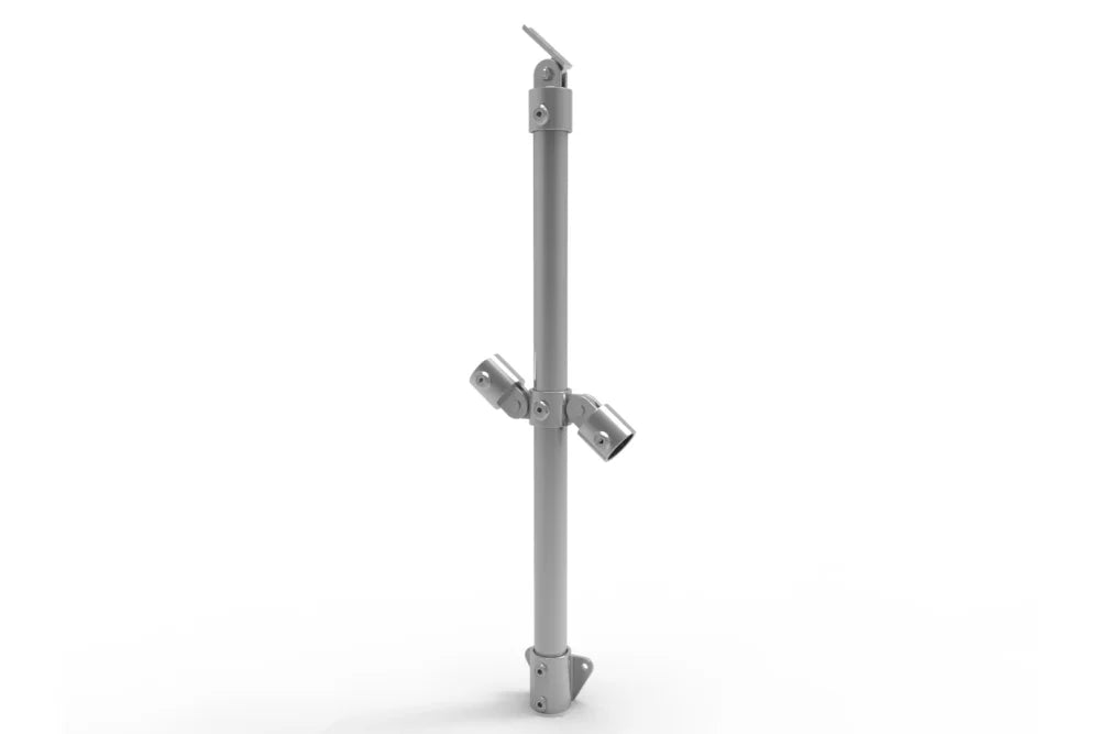 NoWeld Modular DDA Handrail - Angled Posts