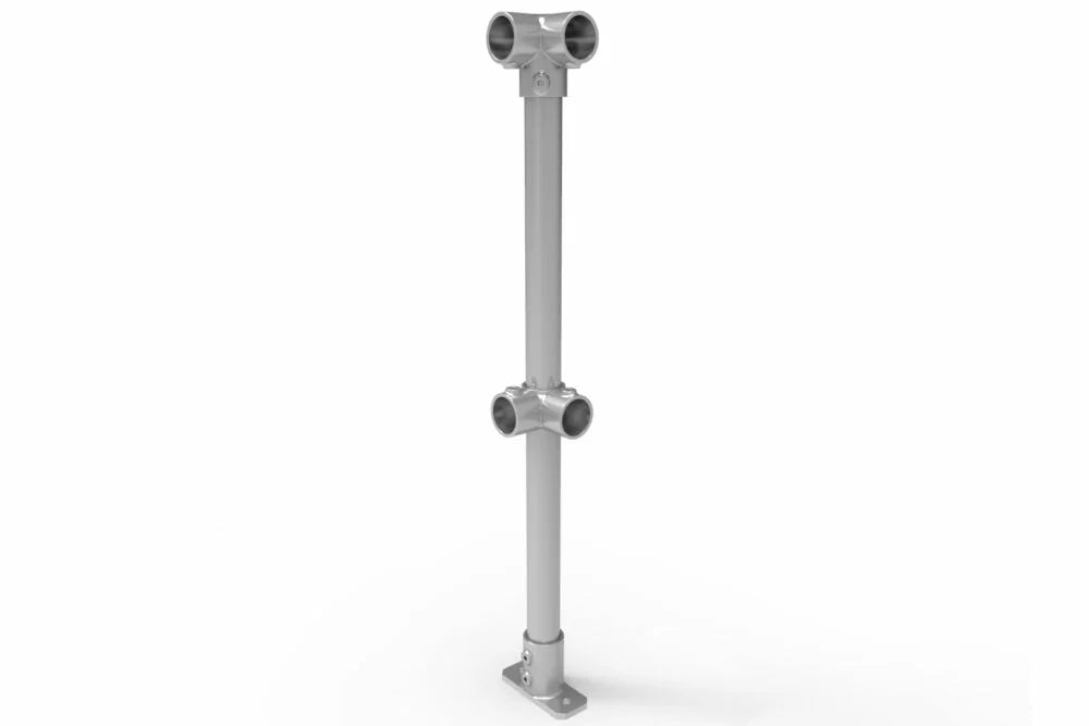 NoWeld Modular Industrial Handrail and Guardrail - Corner Posts
