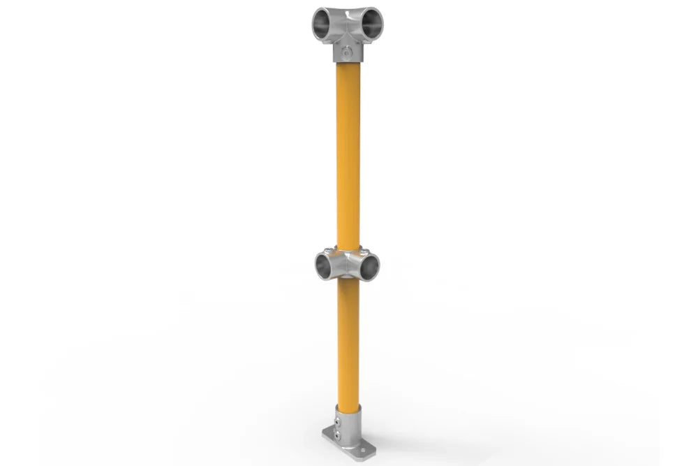 NoWeld Modular Industrial Handrail and Guardrail - Corner Posts