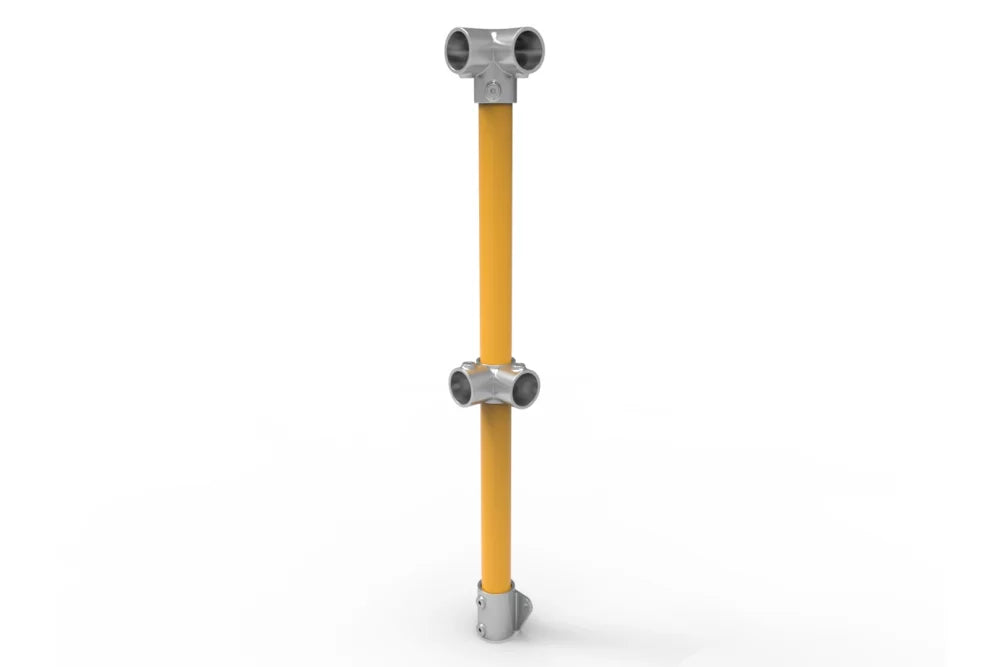 NoWeld Modular Industrial Handrail and Guardrail - Corner Posts