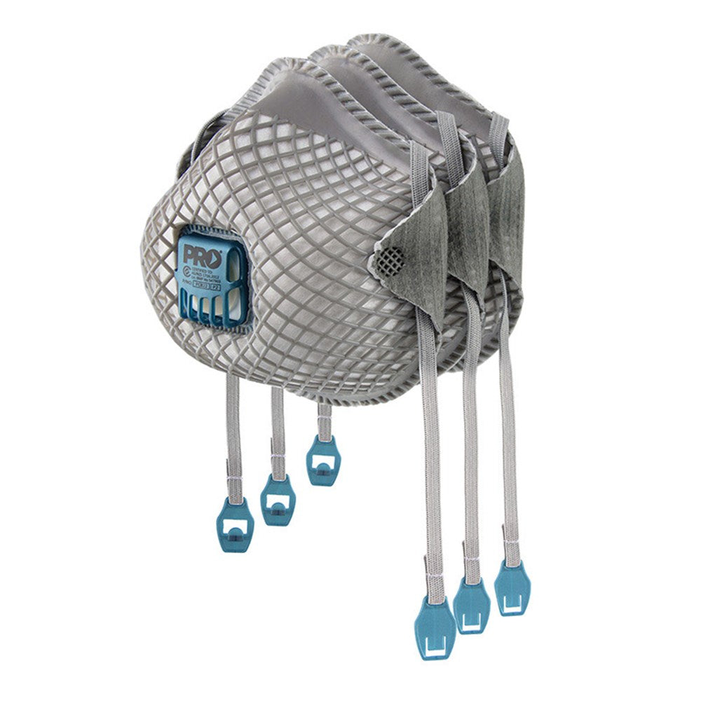 Dust Masks Promesh P2+Valve, 3 Pk