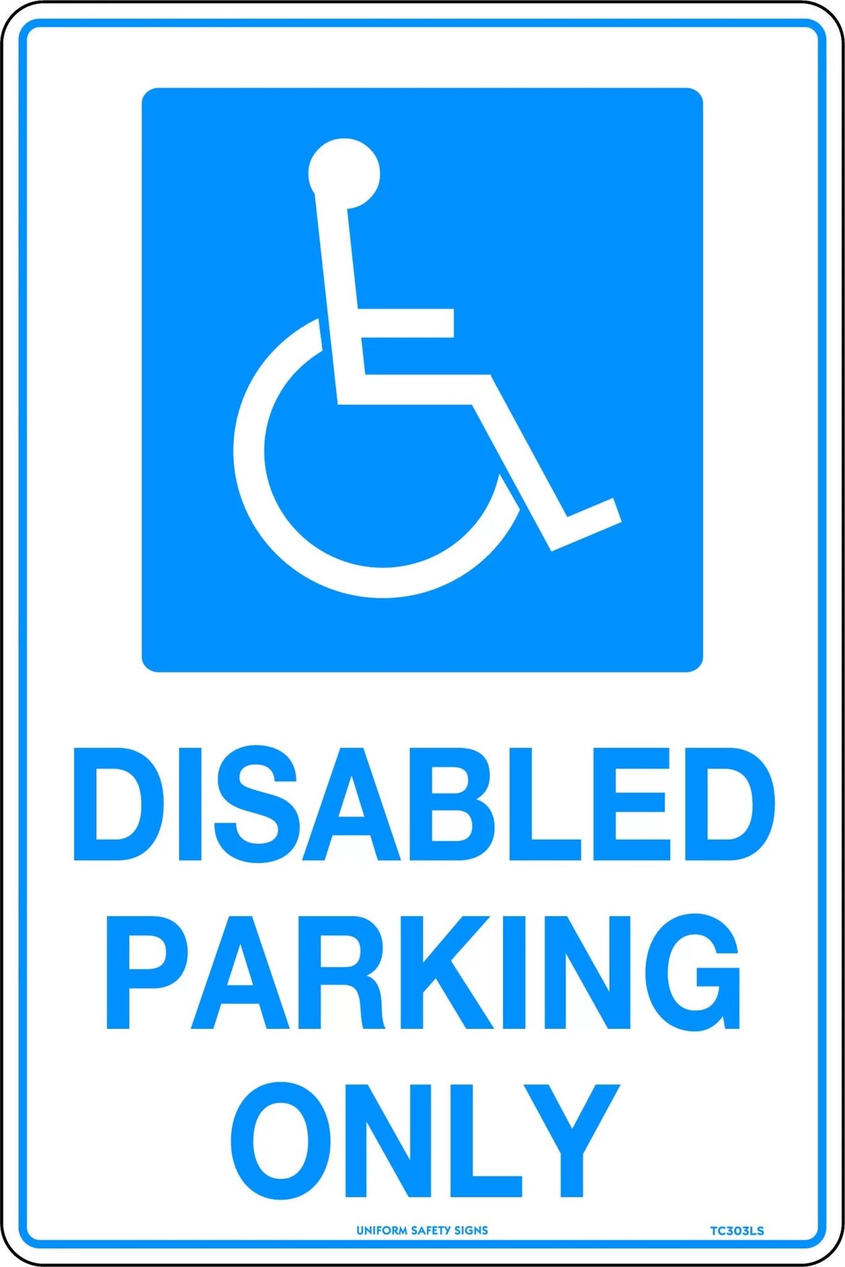 Parking Sign - Disabled Parking Only Metal