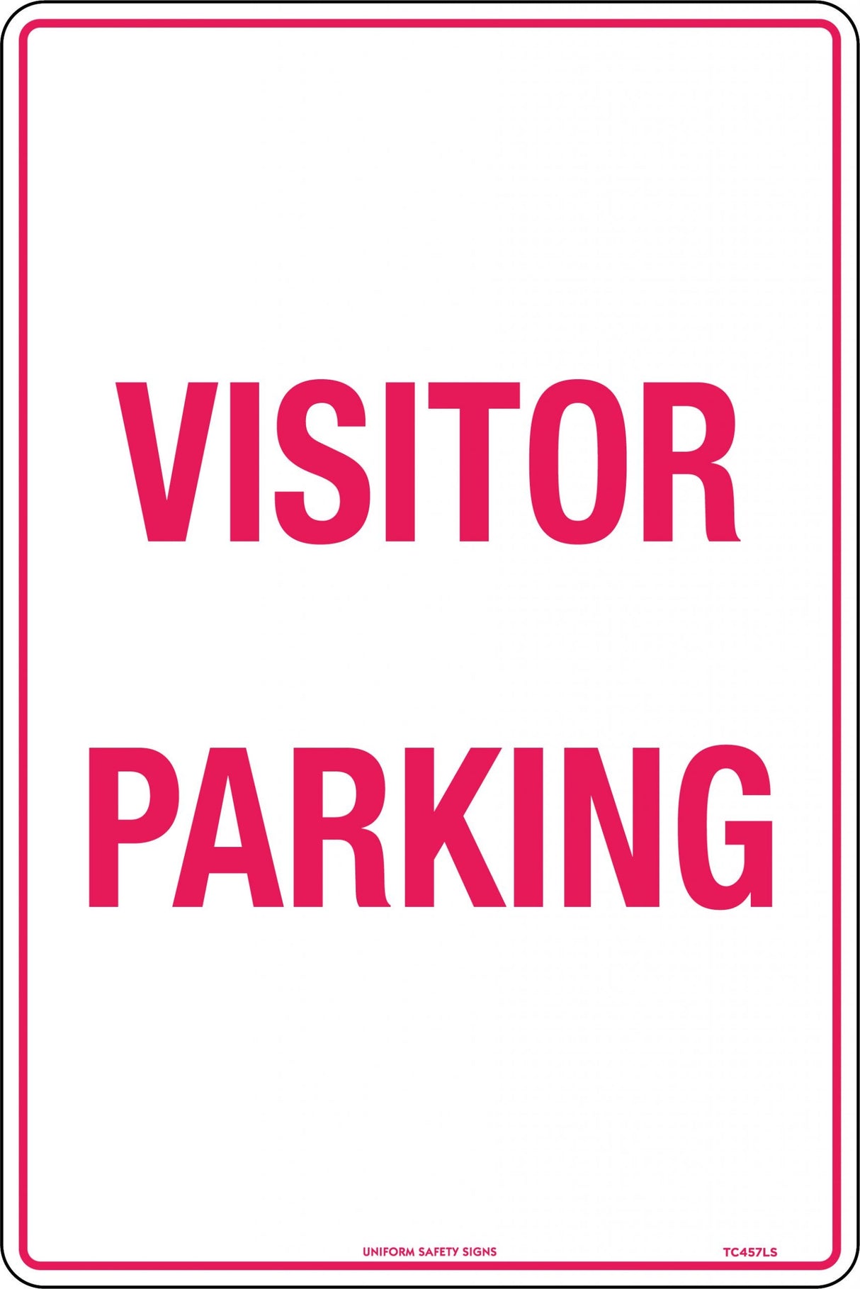 Road Sign - Visitor Parking Metal
