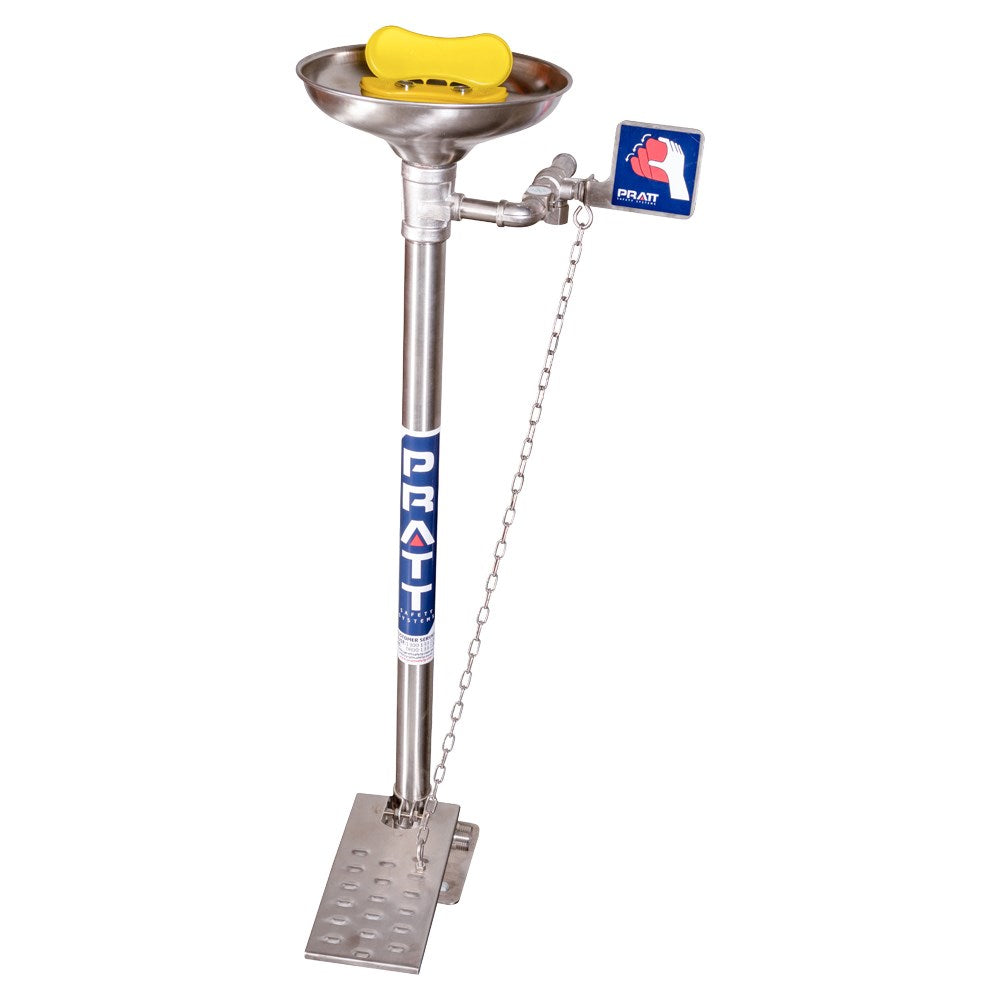 Pedestal Mounted Eye & Face Wash, With Bowl & Foot Treadle