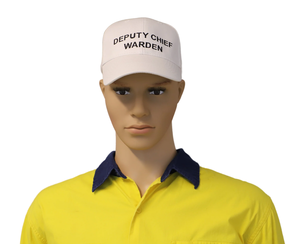 Warden Cap - White Deputy Chief Warden