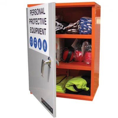 PPE Storage Cabinet Single Small Door 3 Shelves