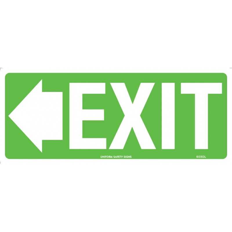 Exit/Entry Sign - Exit with left arrow Poly