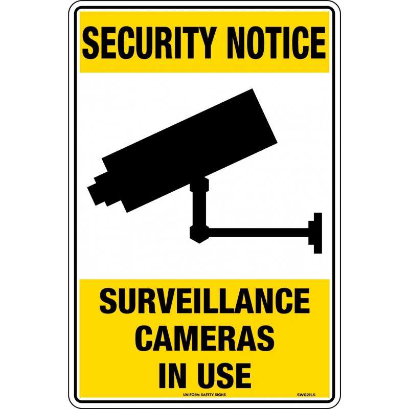 Security Sign - Surveillance Cameras In Use Metal