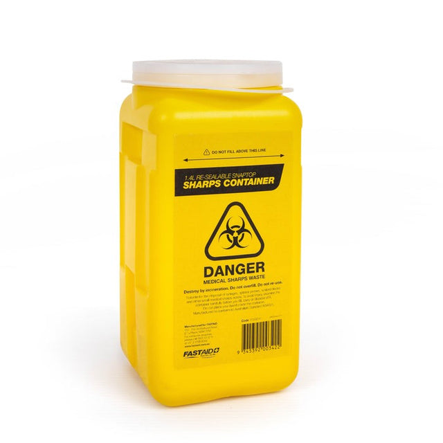 Plastic Sharps Container 1.4L