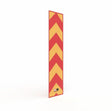 Fold Down Bollard Reflective150 x 600mm Red/Yellow Chevron Sticker