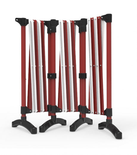 Port a guard Utility Expandable Barriers 3x2.5m Red/Black