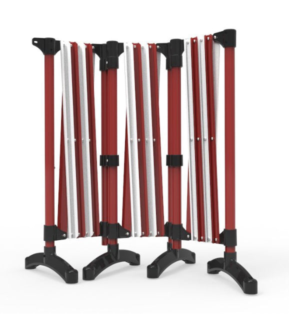 Port a guard Utility Expandable Barriers 3x2.5m Red/Black