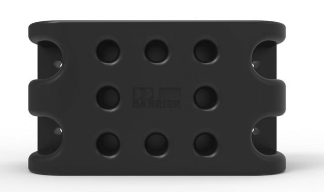 Dock-Safe-Q Panel Receiver – Moulded Rubber Black