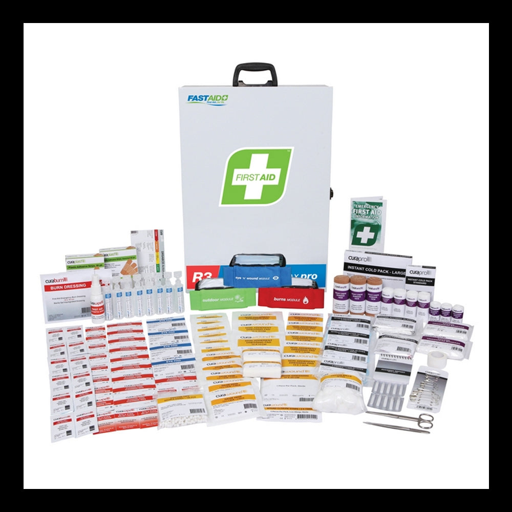 R3 Industra Max Pro™ Metal Cabinet First Aid Kit