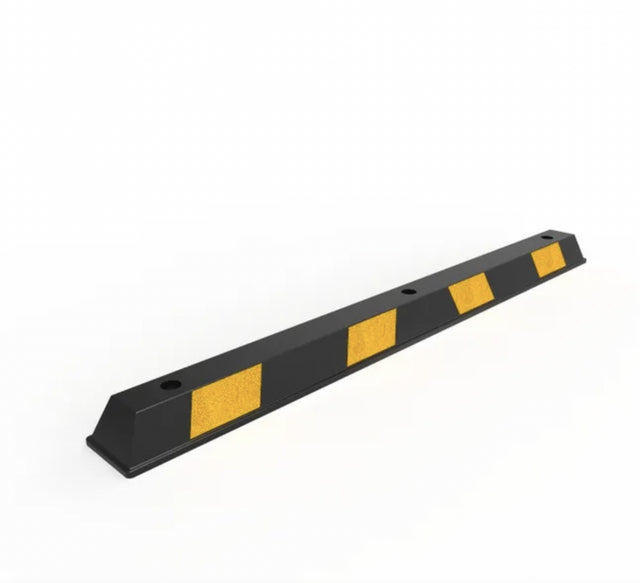 Rubber Wheel Stop 1650mm  Black/Yellow