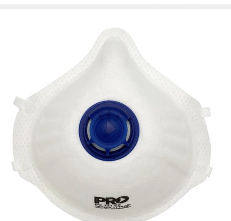 Dust Masks P2+Valve Box Of 12