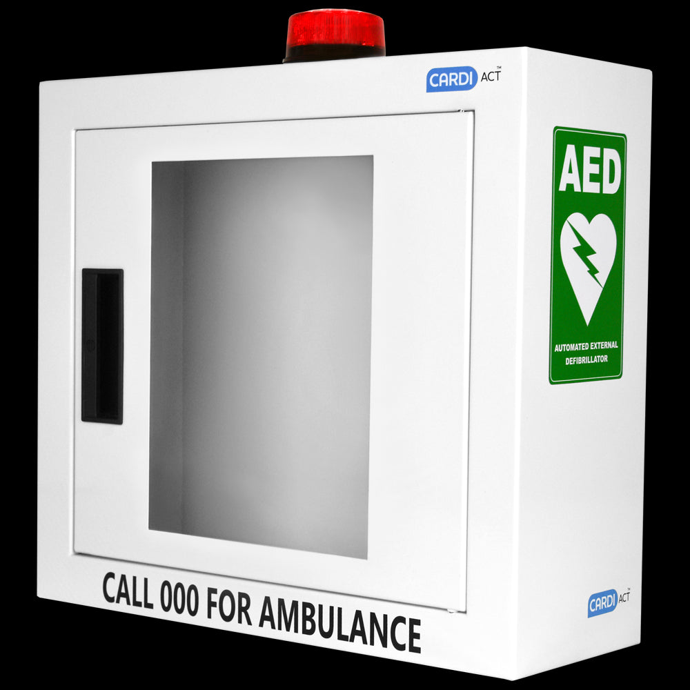 CARDIACT Alarmed AED Cabinet with Strobe Light 42 x 38 x 15.5cm