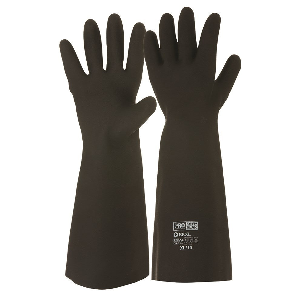 Black Knight® 46cm Rubber Gloves 12pk