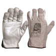 Riggamate Natural Cowgrain Palm / Split Back Gloves 12pk