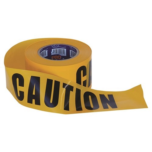 Barricade Tape - 100m x 75mm Caution Print 5pk