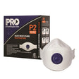 Dust Masks Flat Fold P2+Valve Box Of 10