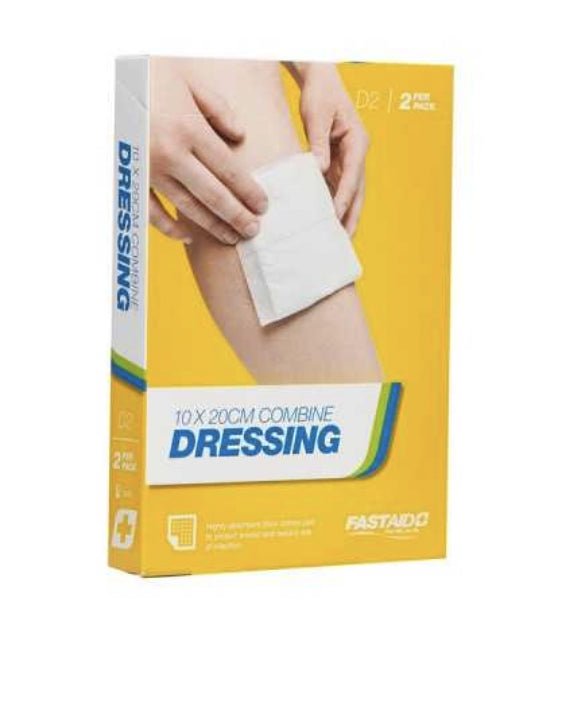 Combine Dressing 10 x 20cm 2pk