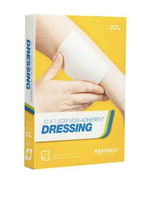 Non-Adherent Dressing 10 x 7.5cm 3pk