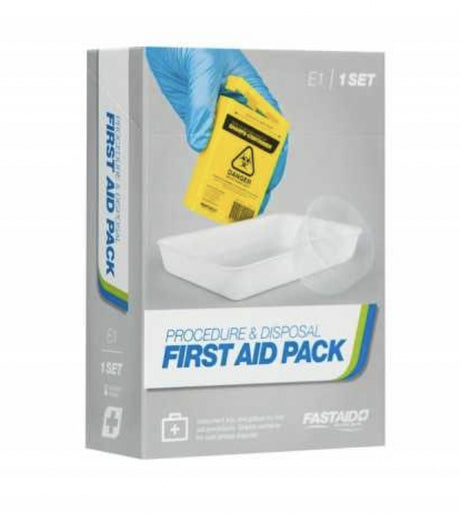 Procedure and Disposal First Aid Pack, 100ml Sharps Container, Galipot and instrument Tray Set