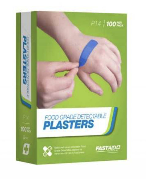 Food Grade Plasters Metal and Visual Detectable 100pk