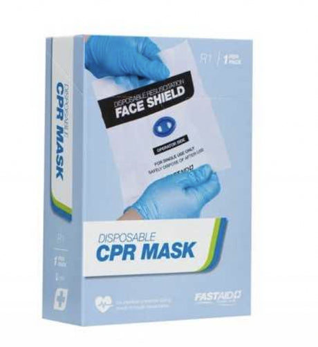 Resuscitation Face Shield, Disposable, With Valve