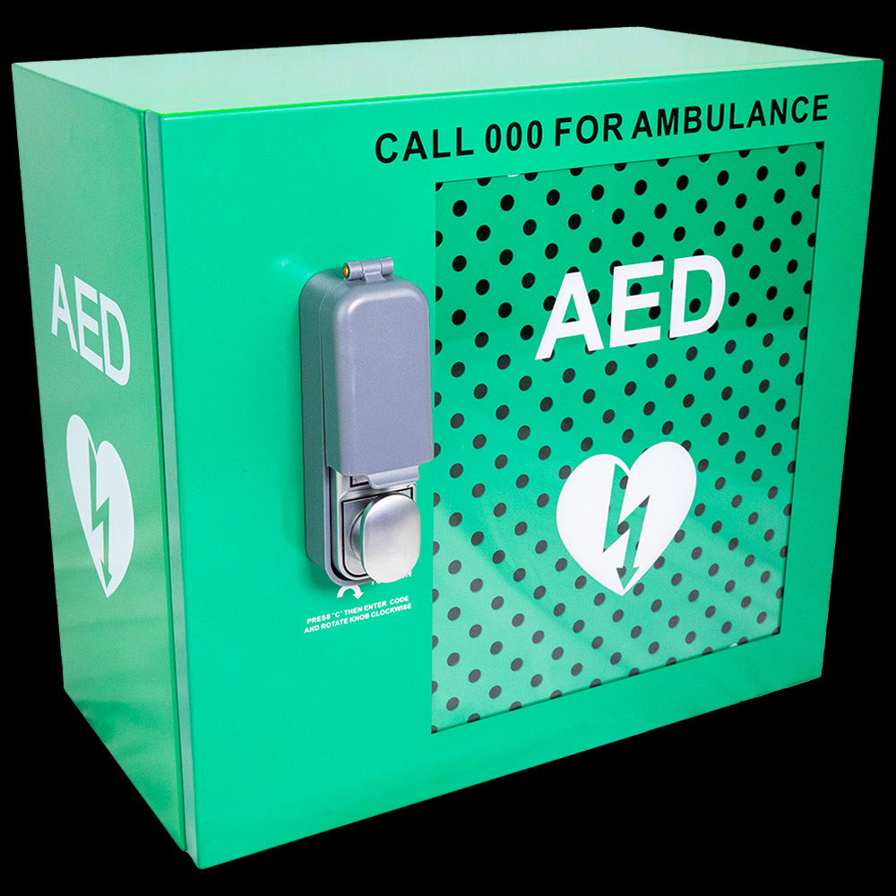 CARDIACT Alarmed Outdoor AED Cabinet with Lock 48 x 47 x 31cm