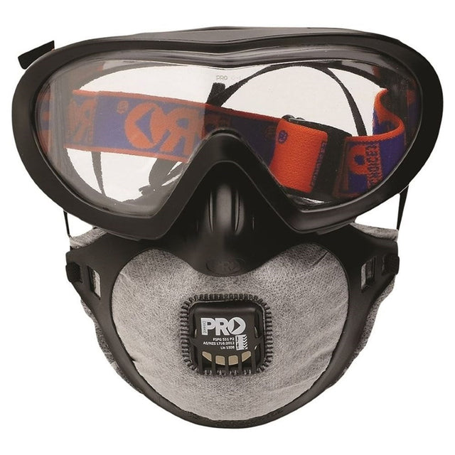 Filterspec Pro Goggle/Mask Combo P2+Valve+Carbon