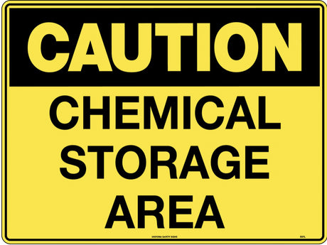 Caution Sign - Chemical Storage Area Poly