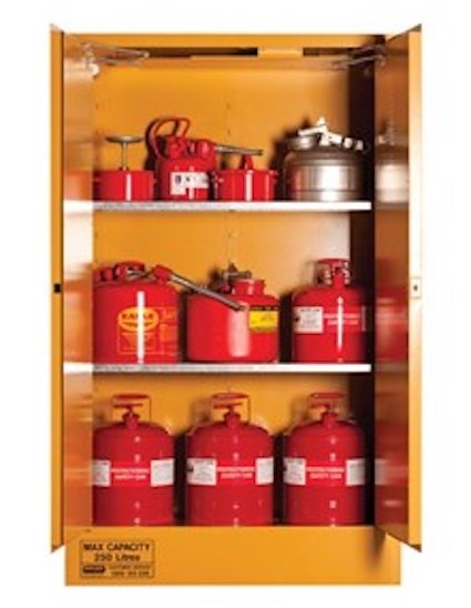 250L Flammable Storage Cabinet 2 Door